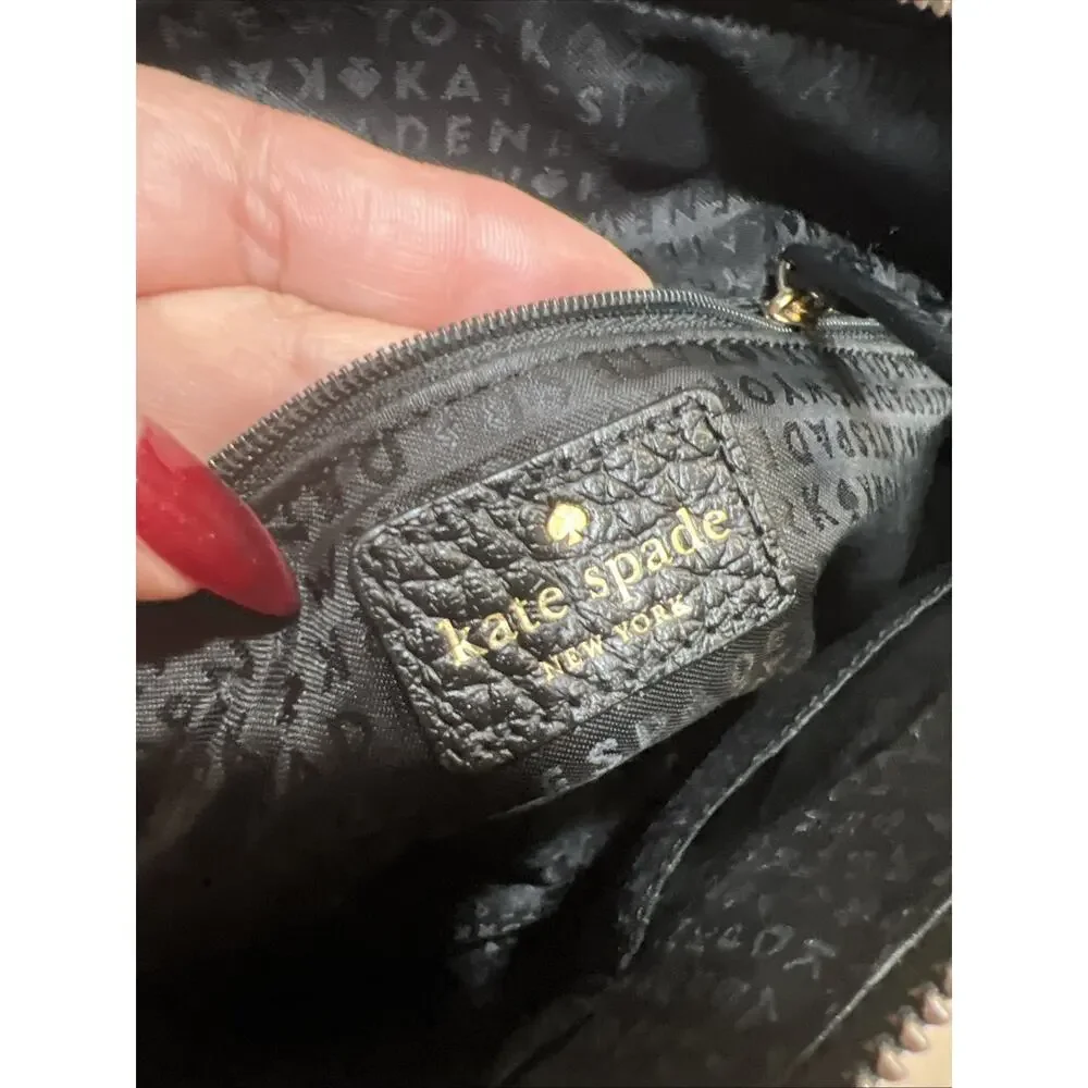 Kate Spade New York Wellesley Rachelle Leather Satchel/Crossbody Black/Black